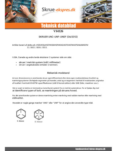 1 x Vis m-hastighed Sekskantet hoved 3/4X 1...