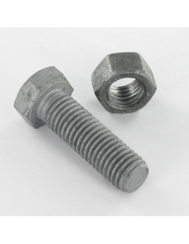 1 x Bolt med møtrik Sekskantet hoved M18X60...