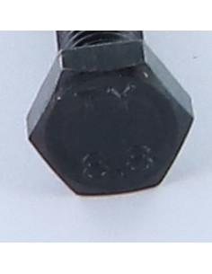 Vis m-hastighed Sekskantet hoved M8X55 Klasse 8.8 Rå stål 2