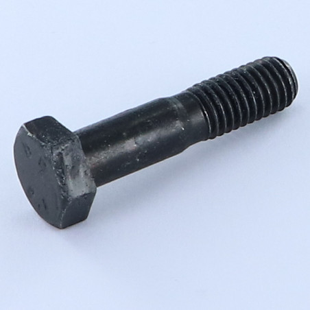 1 x Bolt deltråd Sekskantet hoved M8X35 Gevind 15 Klasse 8.8 sort galvaniseret
