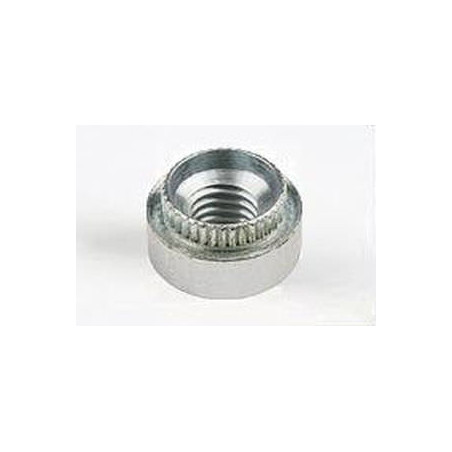 1 x Nittemøtrik cylindrisk M6 Tykkelse materiale 1,2 mm elforzinket stål