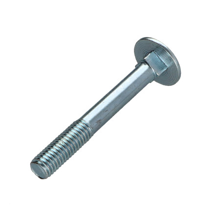 1 x Vognbolt M8X60 Gevind 22 delvis gevind elforzinket stål