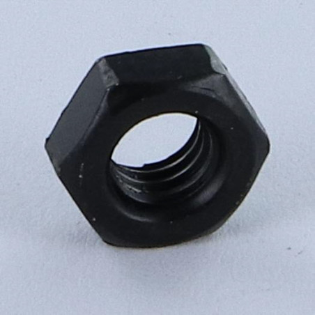 1 x Sekskant plademøtrik sort galvaniseret M6 Tykkelse materiale 1,5