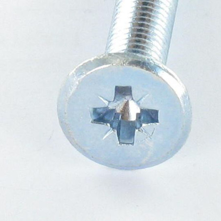 1 x Vis m taux t te plade Pozi M6X70 Ende tilspidset elforzinket stål