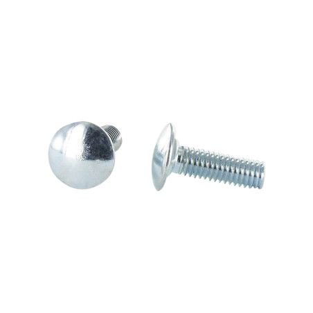 1 x Vognbolt M12X35 Lavt slag 3,5 Klasse 8.8 elforzinket stål 96 timers timers saltspray uden hvidrust