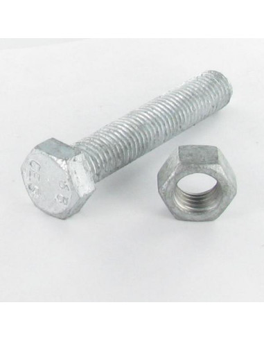 1 x Bolt med møtrik Sekskantet hoved M14X170...