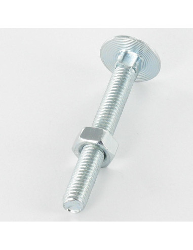 1 x Bolt med møtrik Vognbolt M6X25 Fuld trÃ¥d...