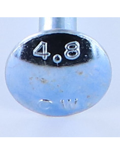 Vognbolt M12X65 delvis gevind elforzinket stål