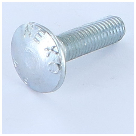 1 x Vognbolt M8X30 Gevind 22 delvis gevind elforzinket stål