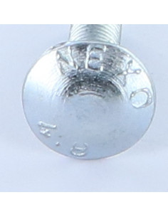 Vognbolt M8X30 Gevind 22 delvis gevind elforzinket stål 2