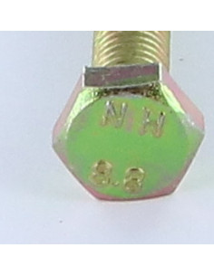 Vis m-hastighed Sekskantet hoved M8X100 Klasse 8.8 gul zink 2