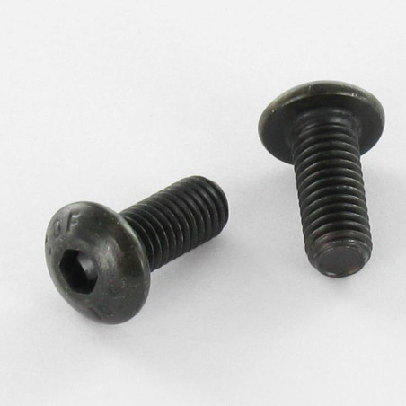 1 x Vis m-hastighed Hult sekskantet pan hoved M5X40 Fuld trÃ¥d klasse 10.9 Sekskantet fatning 3 sort galvaniseret