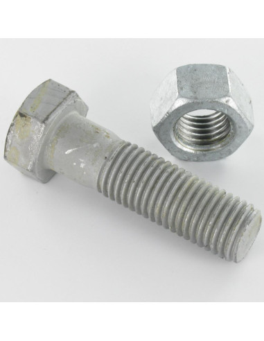 1 x Bolt med møtrik Sekskantet hoved M10X25...