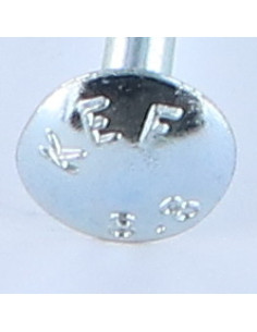 Vognbolt M6X55 delvis gevind Klasse 8.8 elforzinket stål 2