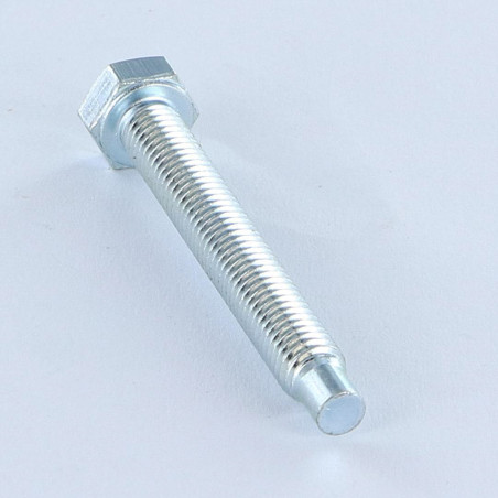 1 x Vis m-hastighed Sekskantet hoved M5X38.5 Cylindrisk ende Cylindrisk ende lang elforzinket stål klasse 6.8