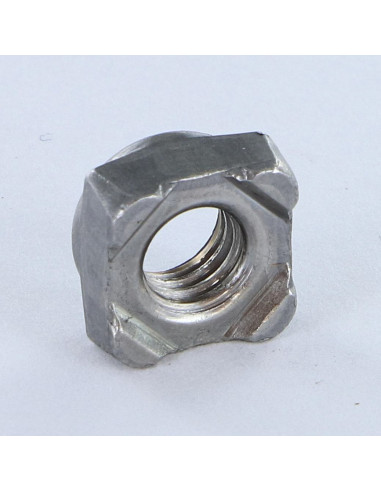 1 x Firkantmøtrik svejsning M12 19X19X9,5 Rå stål