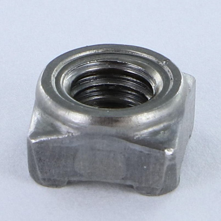 1 x Firkantmøtrik svejsning M12 19X19X9,5 Rå stål