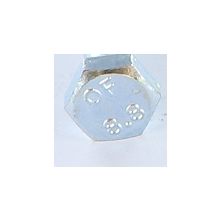 1 x Bolt deltråd Sekskantet hoved M10X50 Klasse 8.8 elforzinket stål