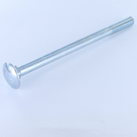 1 x Vognbolt M10X180 delvis gevind elforzinket stål