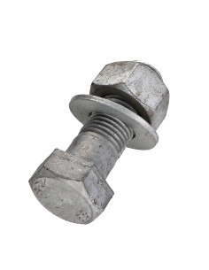 Bolt med møtrik Sekskantet hoved M22X70+RD. M22X45X3X M...
