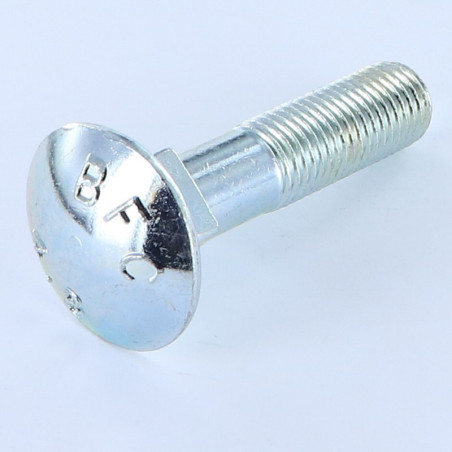 1 x Vognbolt M16X90 delvis gevind elforzinket stål