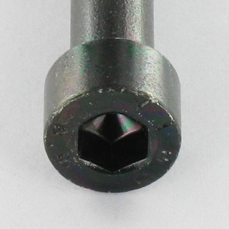1 x Vis m-hastighed Fatningshoved M5X30 Gevind 22 Klasse 8.8 Sekskantet fatning 4 sort galvaniseret