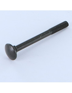 Vognbolt M7X80 trin 100 delvis gevind sort galvaniseret