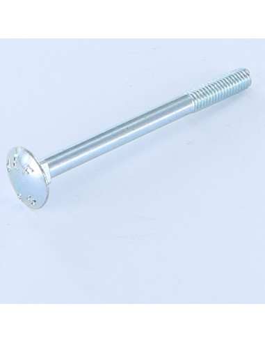1 x Vognbolt M6X65 delvis gevind elforzinket stål