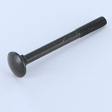1 x Vognbolt M6X60 delvis gevind sort galvaniseret