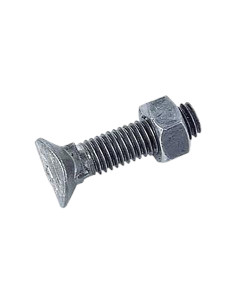 Bolt med møtrik ovalt hoved med firkantet krave M12X48...