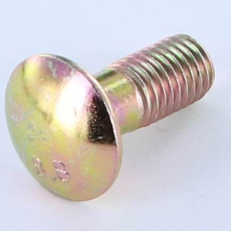 1 x Vognbolt M12X50 Lavt slag Klasse 8.8 elforzinket stål 200 timers saltspray uden rødrust