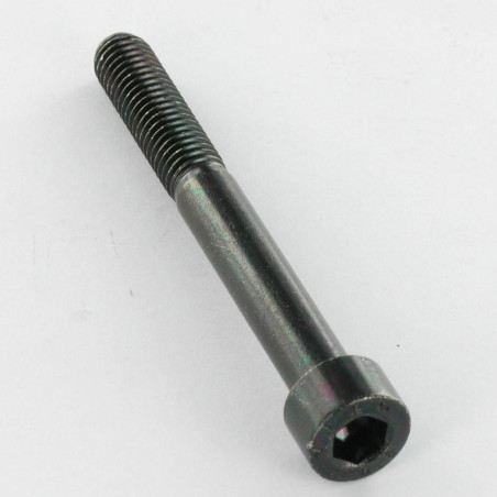 1 x Vis m-hastighed Fatningshoved M4X30 Gevind 20 Klasse 8.8 Sekskantet fatning 3 sort galvaniseret