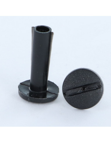 Bindingskrue M6X12 diameter RÃ¸r 8 sort nylon 2...
