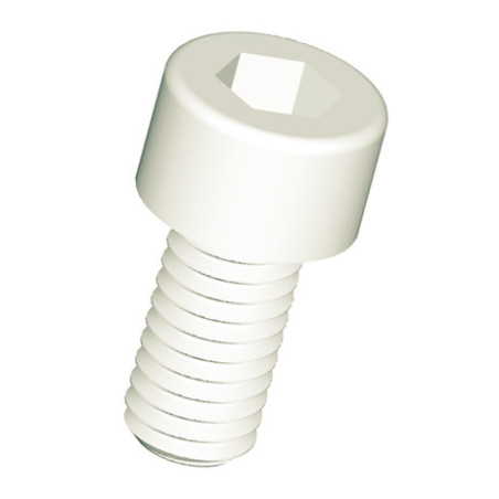 1 x Vis m-hastighed Fatningshoved Sekskantet fatning 4 naturlig nylon polyamid 6.6 M5X30