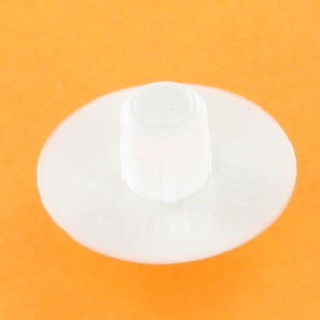 1 x Prop diameter 7 Hoveddiameter 20 Længde under hoved 7,5 Polyethyleen Hvid
