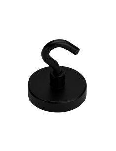 Krog magnetisk diameter 42 sort galvaniseret