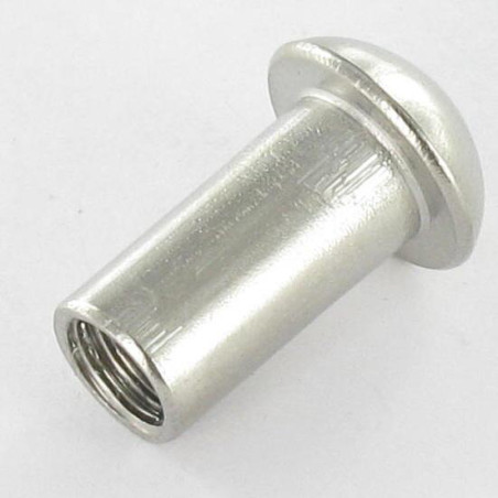 1 x Møtrik binder pan hoved M6X8 Sekskantet fatning 4 7X15 Rustfrit stål