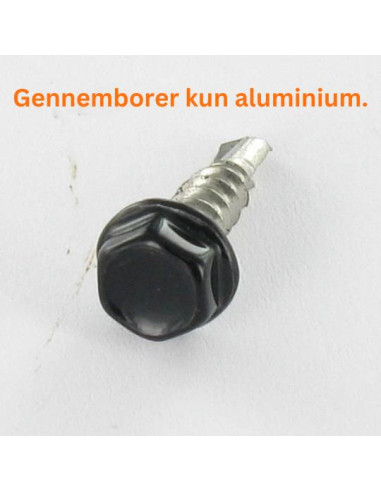 1 x Selvborende skrue Sekskantet hoved 4,2X16...