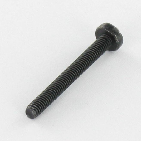 1 x Vis m-hastighed Rustfrit stål A2 bred kuppelformet hoved Pozi PZ7 M3X25 Sort mikroskruer