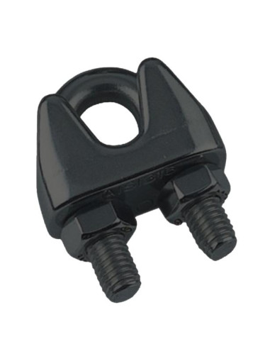 1 x Kabelklemme Rustfrit stål A4 Sort for Blødt...