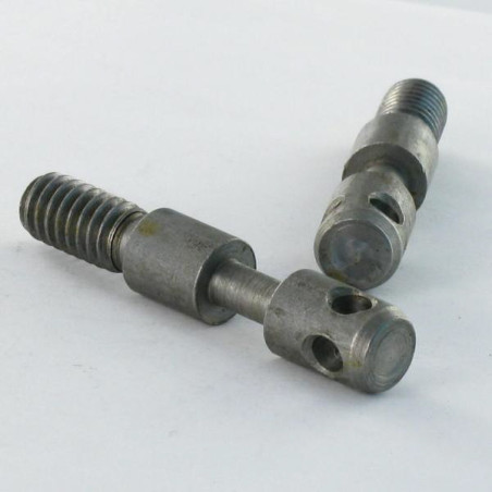 1 x Akse elforzinket stål lang M8X75 trin 150