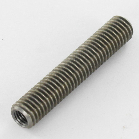 1 x Gevind Rå stål M8X45 boret og tappet M5/15