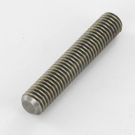 1 x Gevind Rå stål M8X45 boret og tappet M5/15