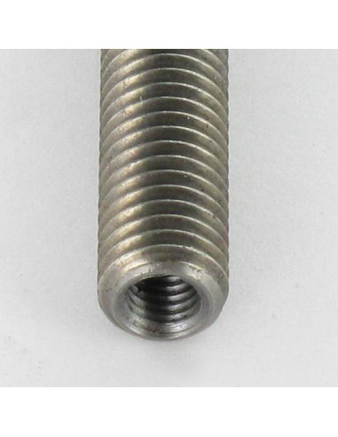 1 x Gevind Rå stål M8X45 boret og tappet M5/15