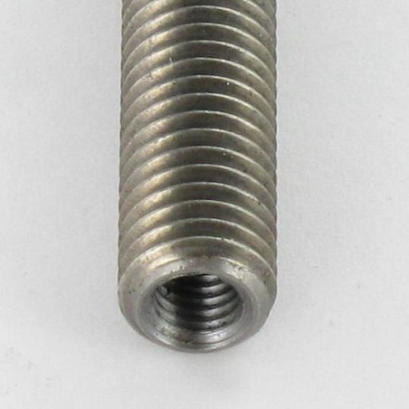 1 x Gevind Rå stål M8X45 boret og tappet M5/15