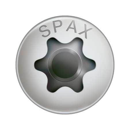 1 x Spax Træskrue forsænket pan hoved T-STAR T10 3X25 Fuld trÃ¥d Rustfrit stål A2 mikroskruer