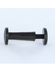 Bindingskrue M6X55 diameter RÃ¸r 8 sort nylon 2 stk han/hun