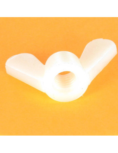 1 x Vingemutter naturlig nylon M5
