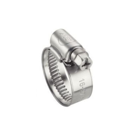 1 x Slangeklemme uperforeret bånd på 12MM diameter 20 to 32 Stål zink W1