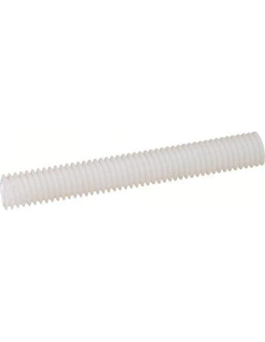1 x Gevindstang M6 længde 1 meter naturlig nylon